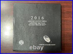 2016 US Mint Limited Edition Silver Proof Set 8 Coins In Box & COA 2016 US Mint Limited Edition Silver Proof Set 8 Coins In Box & COA