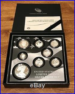 2016 U. S. Mint LIMITED EDITION Silver Proof Set. As Issued with Box & COA