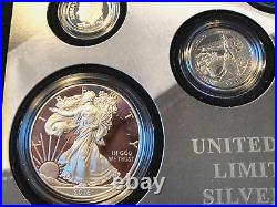 2016 U. S. Mint Limited Edition Silver Proof Set COA Original Box Beautiful