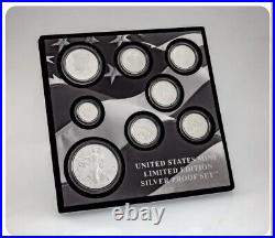 2016 United States Mint Limited Edition Silver Proof Set with Box and CoA
