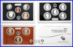 2016 United States Mint Silver Proof Set 13 of 13 Coins with Box & COA