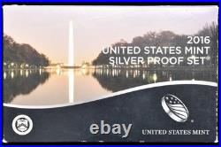 2016 United States Mint Silver Proof Set 13 of 13 Coins with Box & COA