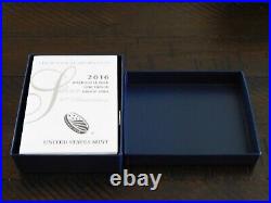 2016-W American Eagle Silver Proof with Box and COA