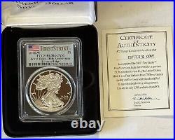 2016-W Proof Silver Eagle PCGS PR70 First Strike Lettered Edge WithFancy Box & COA