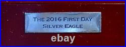 2016-W Proof Sliver Eagle In Box PCGS PR70 Mercanti FDOI Denver Lettered # ARRG