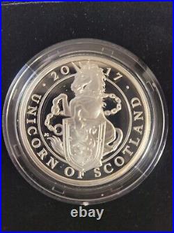 2017 2021 Queen's Beasts Proof Set 10 Coins 1 oz. 999 Fine Silver -BOX COA 2017 2021 Queen's Beasts Proof Set 10 Coins 1 oz. 999 Fine Silver -BOX COA