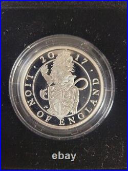2017 2021 Queen's Beasts Proof Set 10 Coins 1 oz. 999 Fine Silver -BOX COA 2017 2021 Queen's Beasts Proof Set 10 Coins 1 oz. 999 Fine Silver -BOX COA