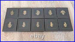 2017-2021 The Queen's Beast Complete Set 10x 1 oz Silver Proof Box & COA Only