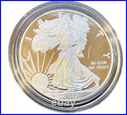 2017 AMERICAN SILVER EAGLE PROOF DOLLAR US Mint ASE Coin with Box