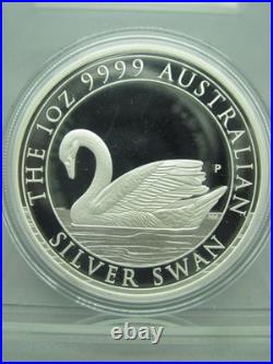 2017 Australian Silver Swan 1 oz Silver Proof Coin with Box and COA