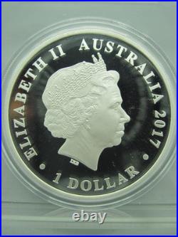2017 Australian Silver Swan 1 oz Silver Proof Coin with Box and COA