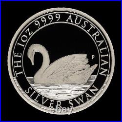 2017 Australian Swan. 1oz Silver Proof. Box & CoA. Perth Mint