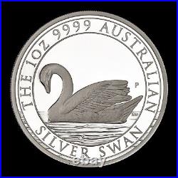 2017 Australian Swan. 1oz Silver Proof. Box & CoA. Perth Mint