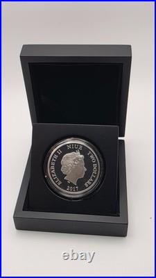 2017 Disney Star Wars TIE/LN FIGHTER Niue $2 Color Silver Proof Coin withBox & COA