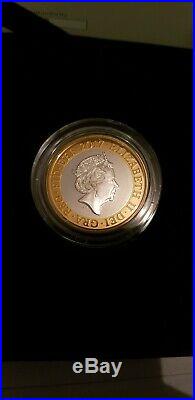 2017 Jane Austen 200th Anniversary £2 Two Pound Silver Proof Piedfort Coin Boxed