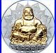 2017 Laughing Buddha 2oz. 999 Silver Proof Coin With Coa And Original Black Box