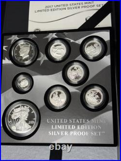 2017 Limited Edition Silver Proof Set Complete withCOA & Original Box