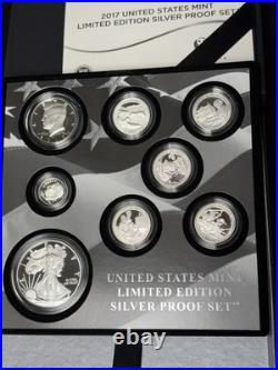 2017 Limited Edition Silver Proof Set Complete withCOA & Original Box