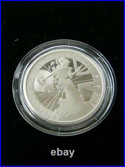 2017 Royal Mint Britannia £2 Two Pound Silver Proof 1oz Coin Box & COA
