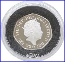 2017 Royal Mint Isaac Newton Piedfort 50p Fifty Pence Silver Proof Coin Box Coa