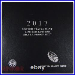 2017-S Limited Edition Silver 8-Coin Proof Set (Box and CoA)