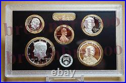 2017 S SILVER PROOF Set US Mint 10 Coins Kennedy ATB $1 Dime Penny with BOX COA