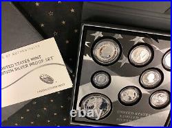 2017 S U. S. Mint LIMITED EDITION Silver Proof Set (8 Coin) Box & COA ECC&C