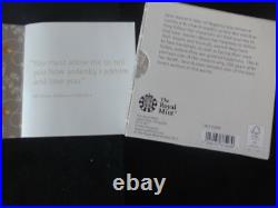 2017 Silver Proof £2 Piedfort Coin Box's + Coa Jane Austen Royal Mint 1/2500