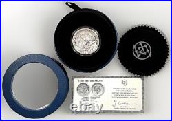 2017 Solomon Islands $5 Legends & Myths Wizard 2 oz Silver Reverse Proof Box&COA