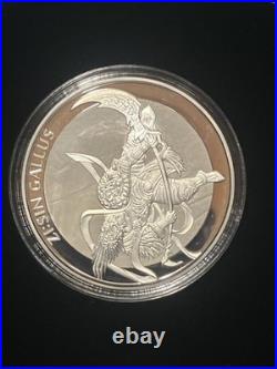 2017 South Korea 1 oz Silver ZiSin Gallup's Proof Box COA