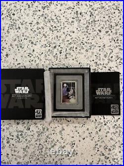 2017 Star Wars 40th Anniversary 1 Oz Silver Poster Coin Proof New Box LE