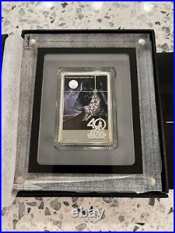 2017 Star Wars 40th Anniversary 1 Oz Silver Poster Coin Proof New Box LE