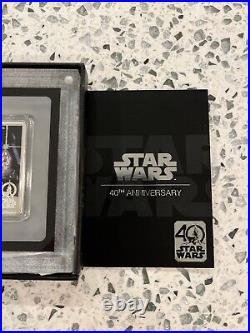 2017 Star Wars 40th Anniversary 1 Oz Silver Poster Coin Proof New Box LE