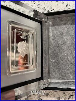 2017 Star Wars 40th Anniversary 1 Oz Silver Poster Coin Proof New Box LE