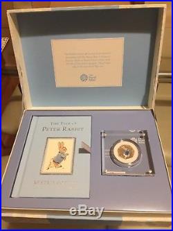 2017 TALE OF PETER RABBIT Royal Mint Silver Proof 50p Fifty Pence Coin gift Box
