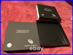 2017 U. S. Mint Limited Edition Silver Proof Set Box Slip Cover COA STOCK