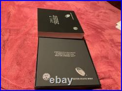 2017 U. S. Mint Limited Edition Silver Proof Set Box Slip Cover COA STOCK
