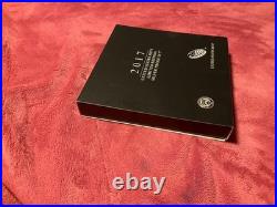 2017 U. S. Mint Limited Edition Silver Proof Set Box Slip Cover COA STOCK