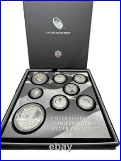 2017 U. S. Mint Ltd Edition Silver Proof Set 8-Coin Set With 2017-S PR ASE