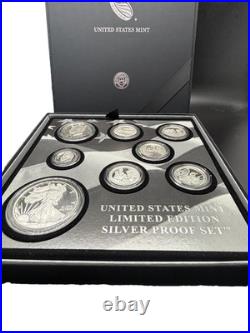 2017 U. S. Mint Ltd Edition Silver Proof Set 8-Coin Set With 2017-S PR ASE