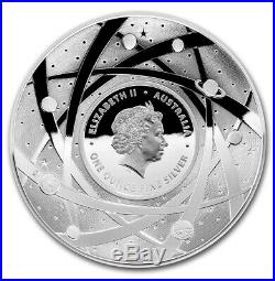 2018 2019 Australia 1 oz Silver Proof Domed Earth and Beyond The Sun withBOX COA