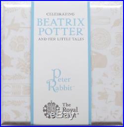 2018 Beatrix Potter Peter Rabbit 50p Fifty Pence Silver Proof Coin Box Coa