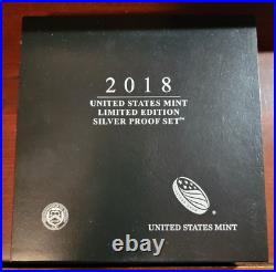 2018 Limited Edition Silver Proof Set 8 Coin with Box & COA