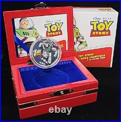 2018 Niue Buzz Lightyear Silver Proof Coin OGP Box & COA Toy Story 2018 Niue Buzz Lightyear Silver Proof Coin OGP Box & COA Toy Story