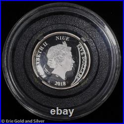 2018 Niue Star Wars Death Star 2 oz Silver Proof Coin with Box