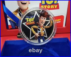 2018 Niue Woody Silver Proof Coin OGP Box & COA Toy Story