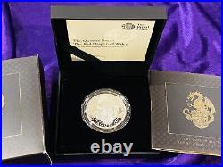2018 Queen's Beasts 1 oz Silver Proof Dragon of Wales Box And COA