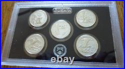 2018 Reverse Silver Proof Set U. S. Mint Box & COA 10 coins Silver Half Quarters