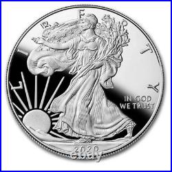 2018-S Proof American Silver Eagle with Box & COZ