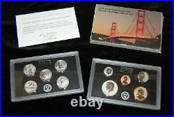 2018-S Reverse Silver Proof Set U. S Mint Box & COA 10 Silver Coins Pre-owned
